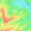 Shenley Church End topographic map, elevation, terrain