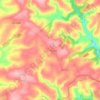 Pelynt topographic map, elevation, terrain