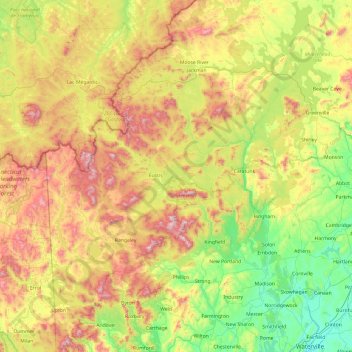 Appalachian National Scenic Trail topographic map, elevation, terrain