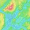 Corinna topographic map, elevation, terrain