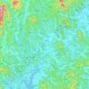 Jinju-si topographic map, elevation, terrain