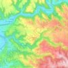 Almont-les-Junies topographic map, elevation, terrain