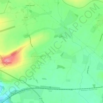 Etchilhampton topographic map, elevation, terrain