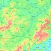 Wuhua County topographic map, elevation, terrain