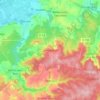 Saint-Gobain topographic map, elevation, terrain