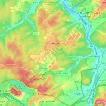 66352 topographic map, elevation, terrain