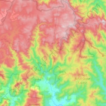 Forbes River topographic map, elevation, terrain
