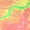 Scott County topographic map, elevation, terrain