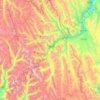 Huallanca topographic map, elevation, terrain