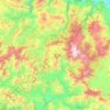 Municipality of Kalavryta topographic map, elevation, terrain