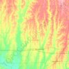 Linn County topographic map, elevation, terrain