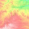 Pine Ridge Indian Reservation topographic map, elevation, terrain