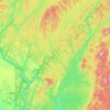 Denmark Parish topographic map, elevation, terrain