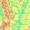 Windsor County topographic map, elevation, terrain