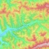 Velké Karlovice topographic map, elevation, terrain