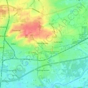 45665 topographic map, elevation, terrain