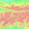 Ayni District topographic map, elevation, terrain
