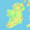 Irland topographic map, elevation, terrain
