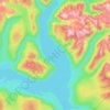 Murtle Lake topographic map, elevation, terrain