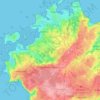 Pleumeur-Bodou topographic map, elevation, terrain