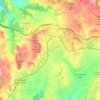 Calaf topographic map, elevation, terrain