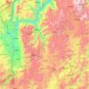 武定县 topographic map, elevation, terrain