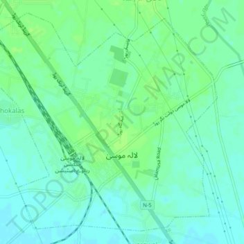Lalamusa topographic map, elevation, terrain