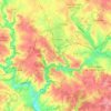 Chantonnay topographic map, elevation, terrain