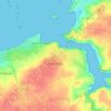 Saint-Pabu topographic map, elevation, terrain