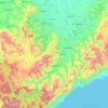 Quirino topographic map, elevation, terrain