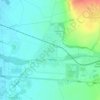 Bystrovany topographic map, elevation, terrain