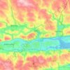 Cork topographic map, elevation, terrain