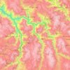 Province of Paruro topographic map, elevation, terrain