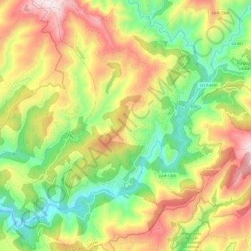 Vilamor topographic map, elevation, terrain