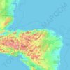 Honduras topographic map, elevation, terrain
