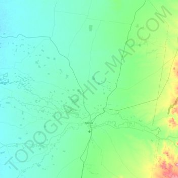 Moree topographic map, elevation, terrain