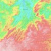 Itarana topographic map, elevation, terrain