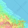 Thừa Thiên Huế Province topographic map, elevation, terrain