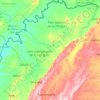 Tanguièta topographic map, elevation, terrain