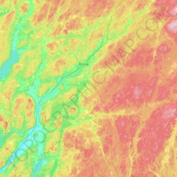 Marks kommun topographic map, elevation, terrain