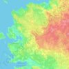 Lääne-Nigula vald topographic map, elevation, terrain