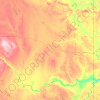 Census Division No. 4 topographic map, elevation, terrain