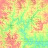 Taney County topographic map, elevation, terrain