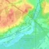 Benzen topographic map, elevation, terrain