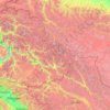 Karakoram topographic map, elevation, terrain