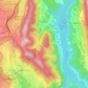 Treffort topographic map, elevation, terrain