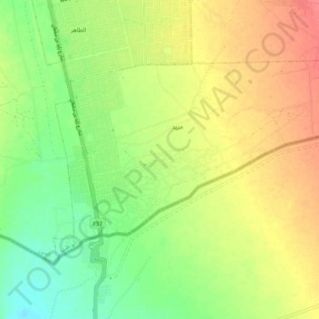 Mazyad topographic map, elevation, terrain