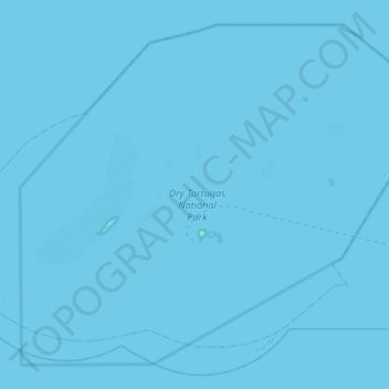 Dry Tortugas National Park topographic map, elevation, terrain