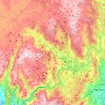 Barcala topographic map, elevation, terrain