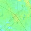 Bunkie topographic map, elevation, terrain
